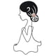 thumbnail image 3 of Organizador colgante de pared con forma de chica elegante, soporte de exhibición minimalista, gancho decorativo, colgador de esculturas para diademas, 3 of 8