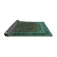 thumbnail image 2 of Ahgly Company Indoor Rectangle Medallion Turquoise Blue Traditional Area Rugs, 2' x 3', 2 of 4