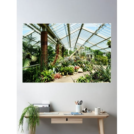 Bromeliad Greenhouse, Kew Gardens Poster Wall Art, Modern Wall Decor For Living Room Bedroom, 8x12 UNFRAMED