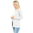 thumbnail image 6 of Made by Olivia Women's Open Front Long Sleeve Classic Knit Cardigan, 6 of 7