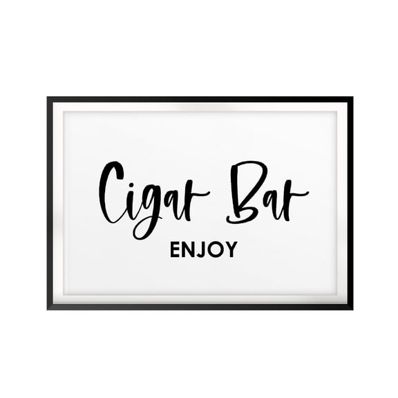 Cigar Bar Enjoy 5 x 7 UNFRAMED Print Home Decor Wall Art