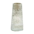 thumbnail image 2 of Glass Vase, Glacier Cracked Textured Glass, 5.9 inch Conical Shape 1 Piece, for Home Living Room Dining Table Centerpiece Decor Fresh Flower Arrangement, 2 of 3