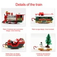 thumbnail image 2 of Juego De Tren Eléctrico De Navidad Retro, Pista De 260Cm De Longitud Con Música Y Adornos Navideños Ligeros Y Regalo Para Niños Y Niñas Moyic HA038999-00, 2 of 6