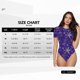 thumbnail image 5 of Fotbe blue purple Snowflake Body de Mujer con Cuello Redondo y Mangas Cortas, Sin Mangas Ajustado, Suave, Cómodo y Básico-Large, 5 of 7