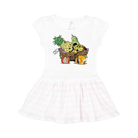 

Inktastic Zombie Fruit Gift Basket Gift Toddler Girl Dress
