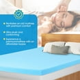 thumbnail image 4 of CL.HPAHKL 3 Inch Gel Memory Foam Mattress Topper, Soft Mattress Pads for Sleeper Sofa, RV, Camper, CertiPUR-US Certified, King, 4 of 6