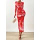 thumbnail image 3 of Vestido PRETTYGARDEN 2025 de manga larga con fruncido ajustado XXL, 3 of 8