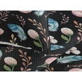 thumbnail image 3 of Ambesonne Floral Design Quilted Bedspread Set 3 Pcs, Night Flowers Print, Twin, Pale Pink Charcoal Grey, 3 of 4