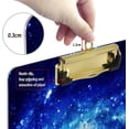 thumbnail image 3 of FMSHPON Blue Galaxy Space Clipboard Hardboard Wood Nursing Clip Board and Pull for Standard A4 Letter 13x9 inches, 3 of 5