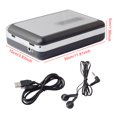 thumbnail image 1 of Langgg Professional U-disk Cassette Player Recorder Portable Tape with Earphones Exquisite Music Audio Players Flash Drive Adapter, 1 of 7