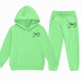 thumbnail image 4 of UAYOTSE Girls Hooded Sweatshirt and Sweatpants Set Comfortable Soft and Stylish with Butterfly Print,Sizes 9-10 Years, 4 of 5
