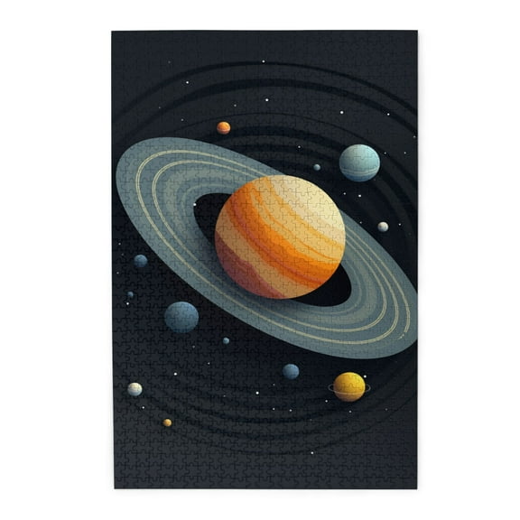 1000 PCS Modern Art Universe Planet - 1000 Piece Wooden Puzzles,Brain Challenge,Relax And Enjoy The Fun Of Solving Puzzles,Great For Relaxation And Display For Puzzle Enthusiast