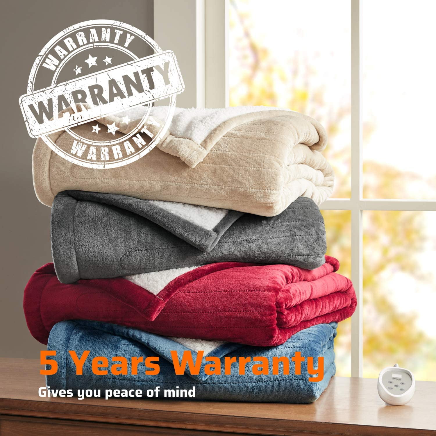 Sherpa Soft California King Electric Blanket with Dual Controls