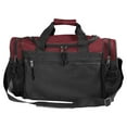 thumbnail image 4 of DALIX 17" Duffle Bag Sports Travel Gym Bag with Mesh Pockets in Maroon, 4 of 4