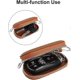 thumbnail image 2 of Key Holder Pouch, Retro PU Leather Car Key Holder Car Key Holder with Zipper, Key Holder Cases for Men, 2 of 5