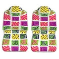 thumbnail image 5 of XMXT 2Pcs Car Seat Cover Decor Protector, South American Crayon Doodles Front Seat Covers for Cars SUVs, Universal Fit, 5 of 9
