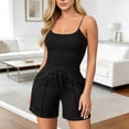 thumbnail image 5 of Sexlip Womens Flared Pants All Season wide waistband straight leg soft cotton athletic wear breathable for summer outing Black M, 5 of 7