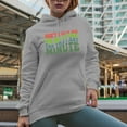 thumbnail image 2 of Don't Rush Me, I'm Waiting for the Last Minute, Groovy Retro Wavy Text Merch Gift, Heather Grey Hooded Sweatshirt or Hoodie, 2XL, 2 of 5