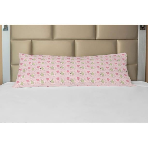 Nursery Body Pillow Case Cover with Zipper, Love Themed ...