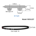 thumbnail image 2 of Paquete de 3 correas de distribución 180XL 90 dientes de goma negra, correa de impresión 3D, 2 of 6