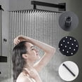 thumbnail image 4 of ANGELES HOME 12" Wall Mounted Shower Faucet Set, Shower System With Square Rain Shower Head and Handheld Shower, Rough in Valve, Hot Cold Water 2.5 GPM,  Matte Black, 4 of 11