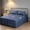 Navy-M, variant on PONPRNGY Set of 3 Ruffle Farmhouse Skirt Bedspread Set for Home, 59x78 inch, Includes 2 Pillowcases