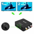 thumbnail image 6 of HDMI to RCA,HDMI to AV, 1080P HDMI to AV 3RCA CVBs Composite Video Audio Converter Adapter Supporting PAL/NTSC with USB Charge Cable(BLACK), 6 of 7