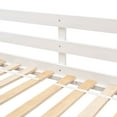 thumbnail image 3 of Noble House Twin Over Twin House Bunk Bed, Pine Wood Frame with Safety Guardrails and Ladder, White, 3 of 16
