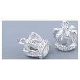 thumbnail image 3 of Juego de 30 colgantes de corona para collar, pulsera y joyería hecha a mano. Plata brillante, 3 of 9