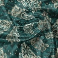 thumbnail image 5 of Ambesonne Damask Window Valance, French Rococo Motifs, 54" X 18", Dark Teal Eggshell, 5 of 5