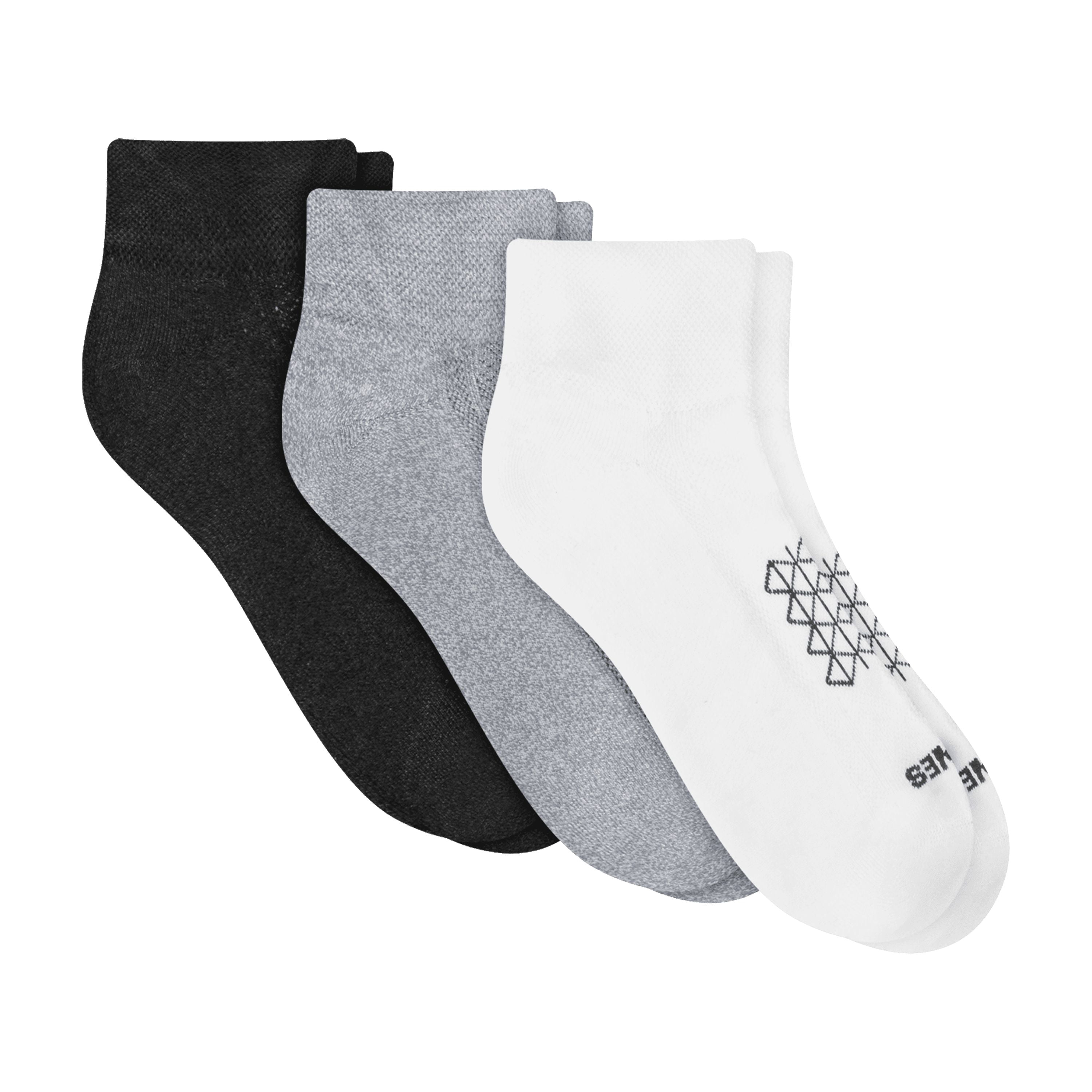 Hanes Mens Absolute Run Comfort Cushioned Ankle Socks, 3-Pairs