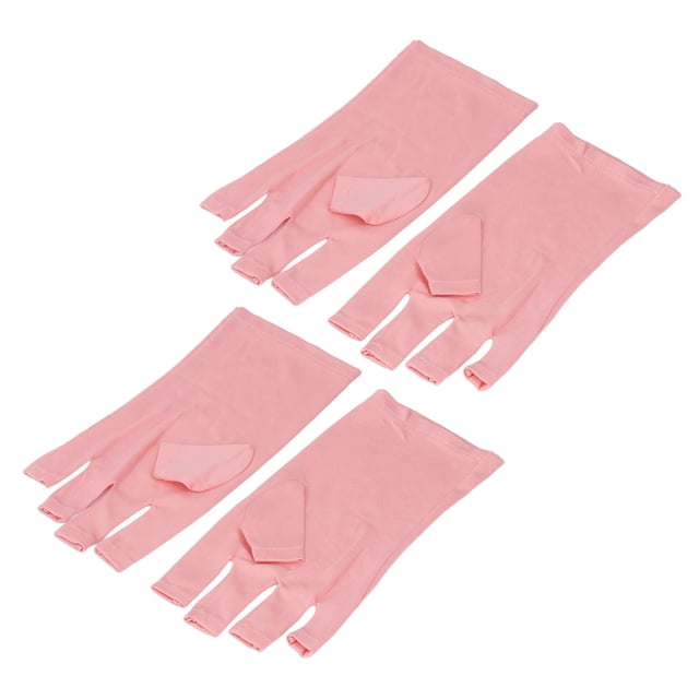 Nail Gloves, Hand Protection Stretchy Comfortable Fingerless Gloves Breathable Washable Professional For Nail Art