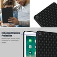 thumbnail image 7 of Allytech Case for iPad 9th/8th/7th Generation 10.2" 2021/2020/2019, Slim Luxury Diamond Pattern [Camera Protection] Shockproof Soft TPU Back Case - Black, 7 of 7