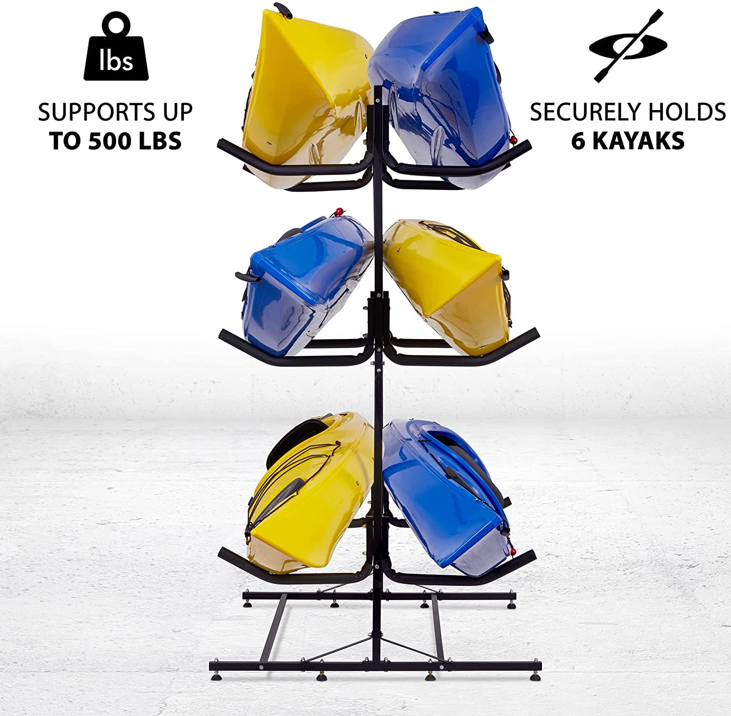 RaxGo Kayak Storage Rack Indoor Outdoor Freestanding Storage