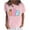 Pink womens tops summer, variant on USSUMA Womens Plus Tops and T-Shirts Cute Summer Tops for Women, Easter Shirts for Women Short Sleeve Tunic Top Round Neck Oversized Shirt Graphic Tee Tshirt 2022 Beach