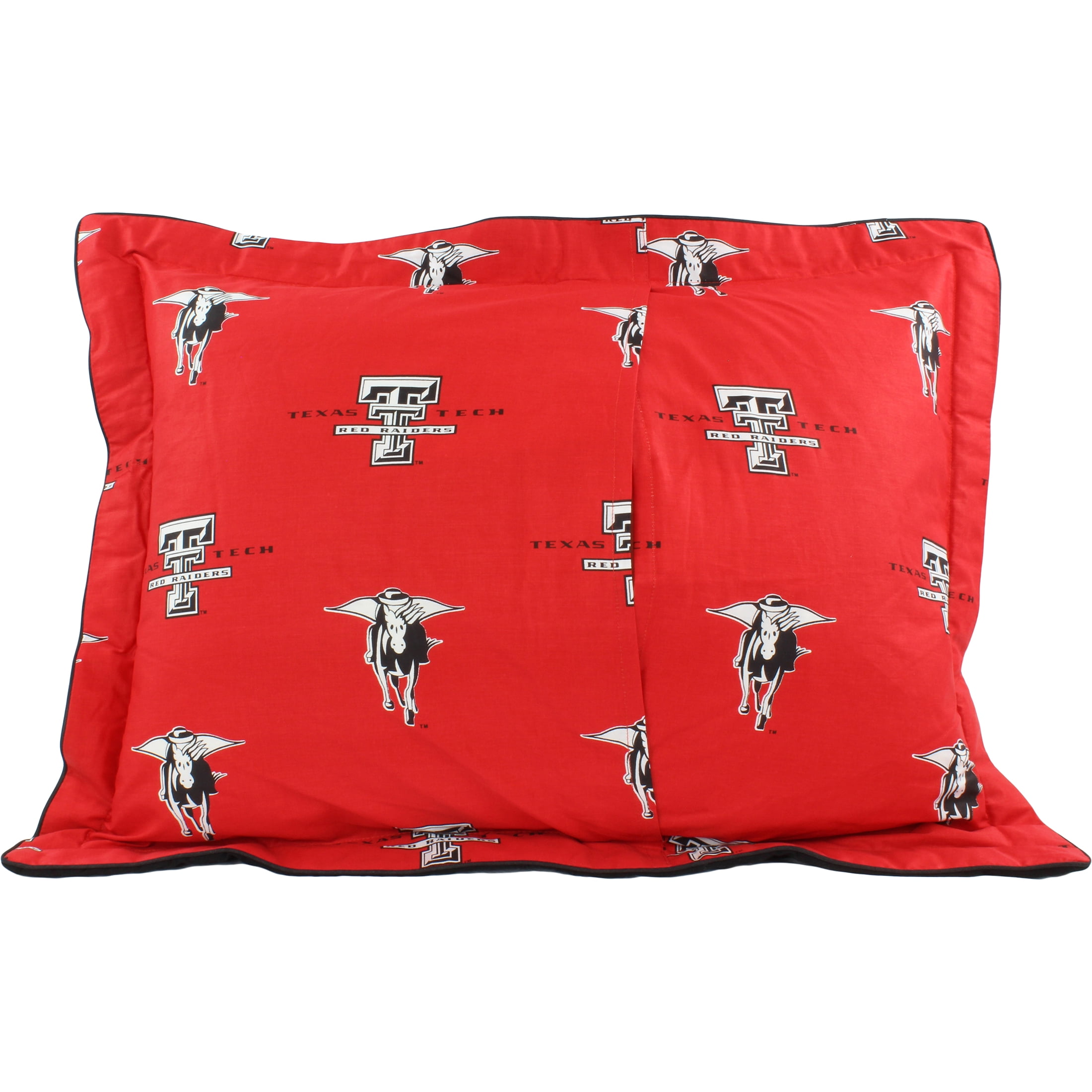 Texas Tech Red Raiders 3 Pc Reversible Cotton Comforter Set, 1 Comforter, 2 Shams, Full