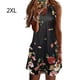 thumbnail image 3 of Vestido informal bohemio elegante Qarigey Flor negra 2XL, 3 of 6