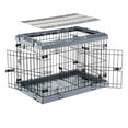 thumbnail image 5 of Ferplast Superior Hybrid ECO Dog Crate and Playpen, 30-inch Dog Crate, Gray, 5 of 9