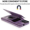 thumbnail image 6 of Design for Samsung Galaxy A51 5G Wallet Case,PU Leather Phone Case with Screen Protector Card Holder,Stand Shockproof Flip Protective Cover for A515g 51 51A Women Girls 6.5 inch Purple, 6 of 14