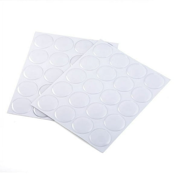 WRISTBIQUE 300PCS Transparent Round Stickers Self-Adhesive for 3D Bottle Craft Projects and Decorations