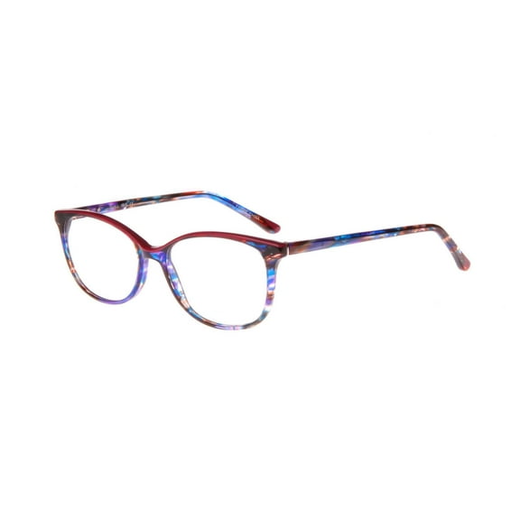 NEW Thin & Light QUILL Blue & Red IBIS Eyeglasses 50/16/140 with Case