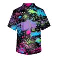 thumbnail image 3 of Fashion Men's Short Sleeve V Neck Printed Working Chest Pocket Carer Top M, 3 of 3