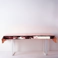 thumbnail image 4 of BalsaCircle 40" x 90" Rose Gold Metallic Rectangular Disposable Plastic Tablecloth Tables, 4 of 6
