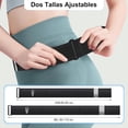 thumbnail image 4 of Cangurera para Correr con Botella de Agua 330ml - 2 Tallas Ajustables Cangurera Deportiva, Impermeable Riñonera para Correr, Gimnasio, Senderismo (M/L（Cintura 80-110cm）, Negro), 4 of 6