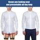 thumbnail image 1 of Guardurnaity Camisas negras con clips antideslizantes de bloqueo, fáciles de usar y limpiar, camisas de hombre con agarre fuerte Accesorios de disfraces, 1 of 6