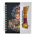 thumbnail image 1 of Libreta de tapa dura laminado liso con espiral metálico en la lateral con solapa protectora, Dragon Ball color negro con blanco, 1 of 4