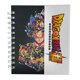 thumbnail image 1 of Libreta de tapa dura laminado liso con espiral metálico en la lateral con solapa protectora, Dragon Ball color negro con blanco, 1 of 4