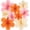Pink Orange, variant on Black and Gold Decorations, Hanging Honeycomb Paper Pompoms Fan for Graduation Birthday Wedding Photo Backdrop Prom Night New Years Black and Gold Party Decorations, Set of 8