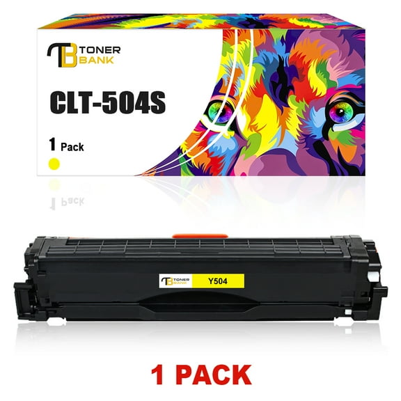 Toner Bank 1-Pack Compatible Toner for Samsung CLT-Y504S/XAA CLP-415N 415NW CLX-4195 4195N 4195FN 4195FW Xpress SL-C1810W C1860F Printer Ink Yellow