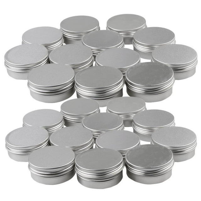 Tarro de aluminio Colco 24pcs Caja Vacía de Loción de Bálsamo Labial